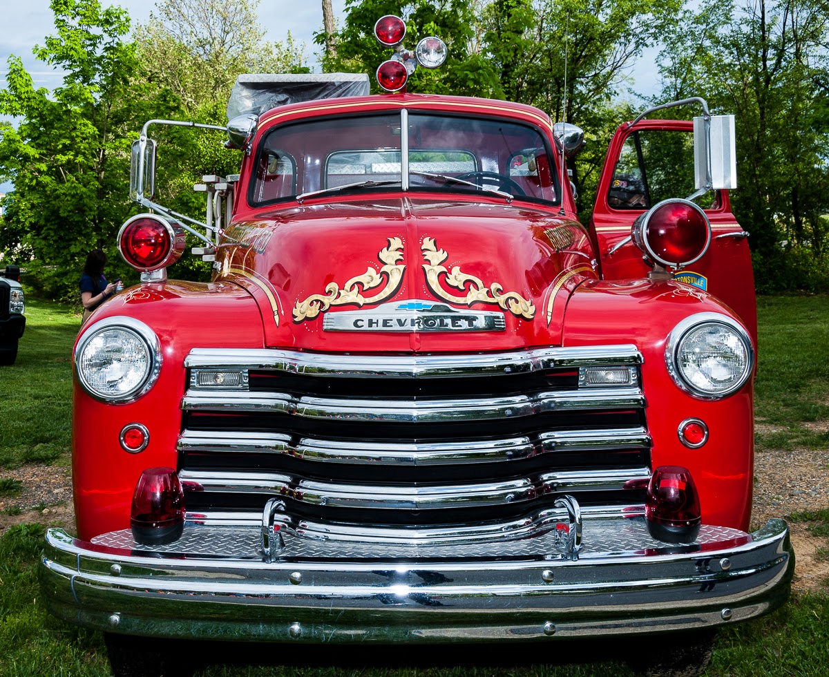 BVFD's antique fire truck (from front) Burtonsville Volunteer Fire